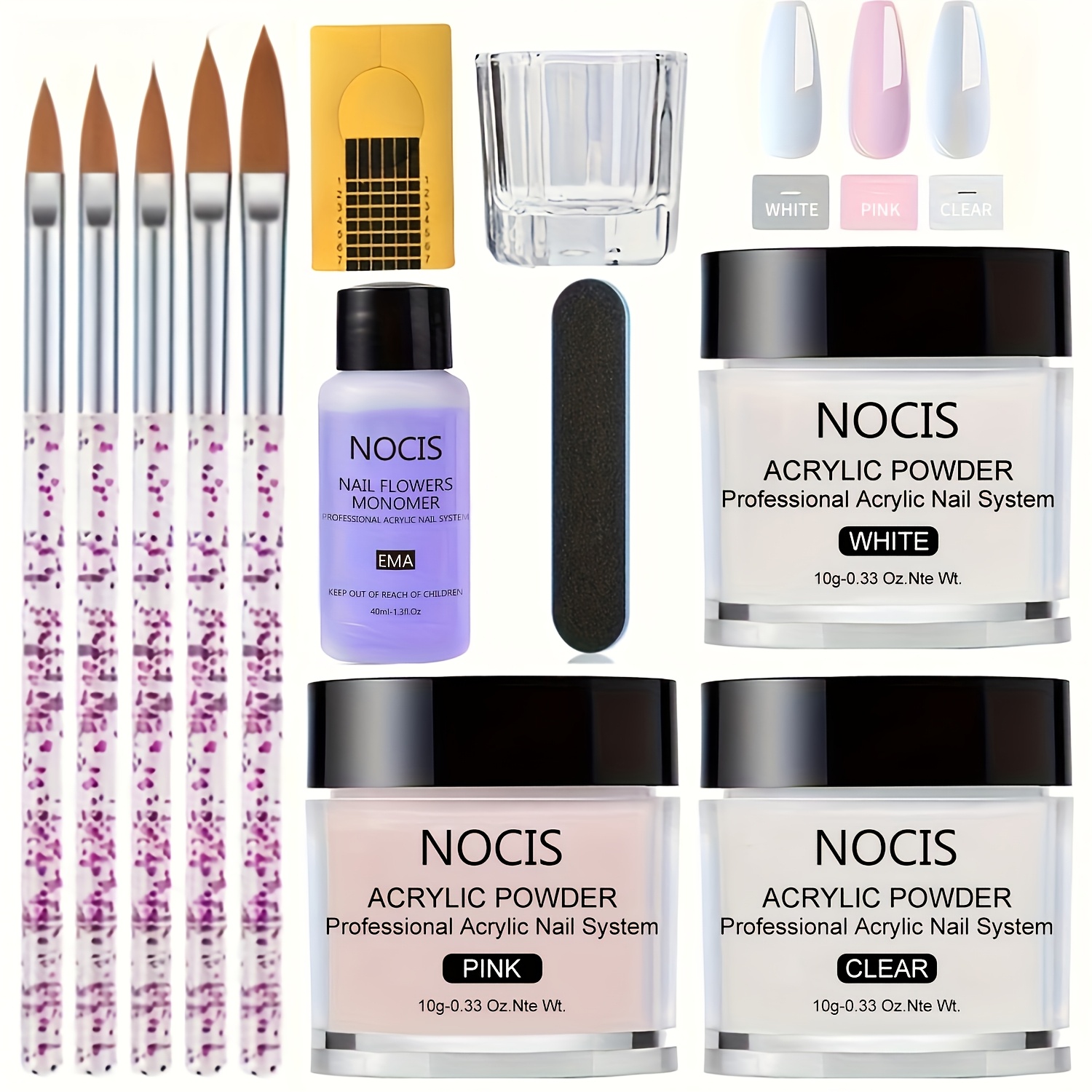 NOCIS Acrylic Nail Kit-Keratin - Vitamin C Powder review and price