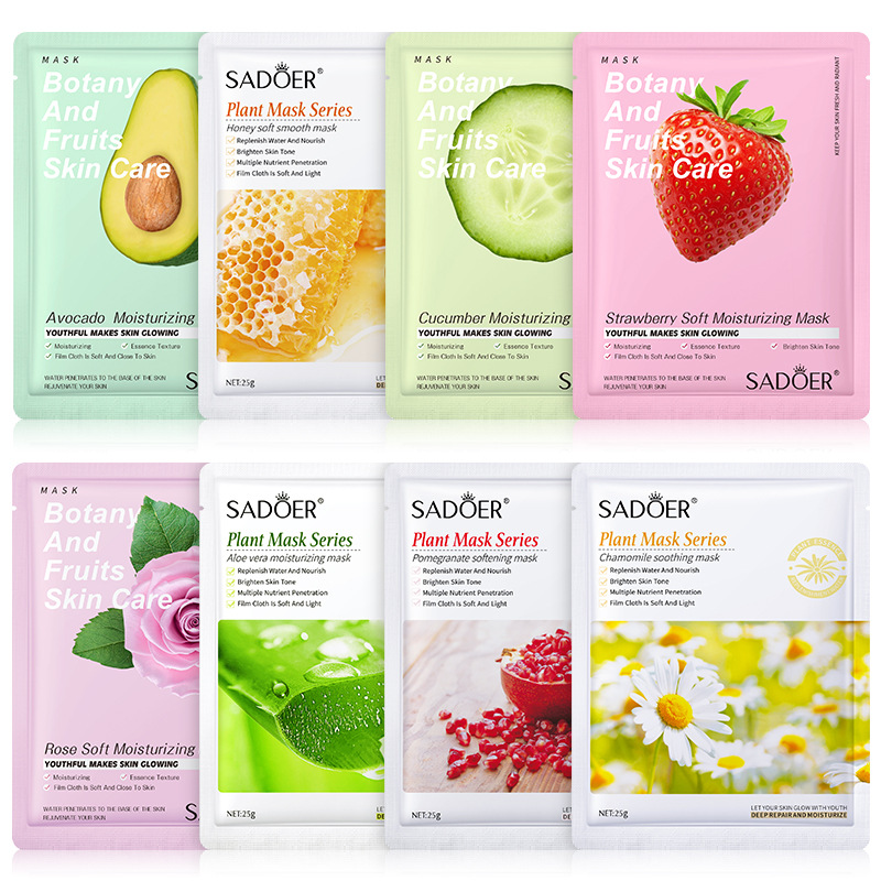 8pcs Natural Plant Face Mask B - Bentonite Clay Mask review and price