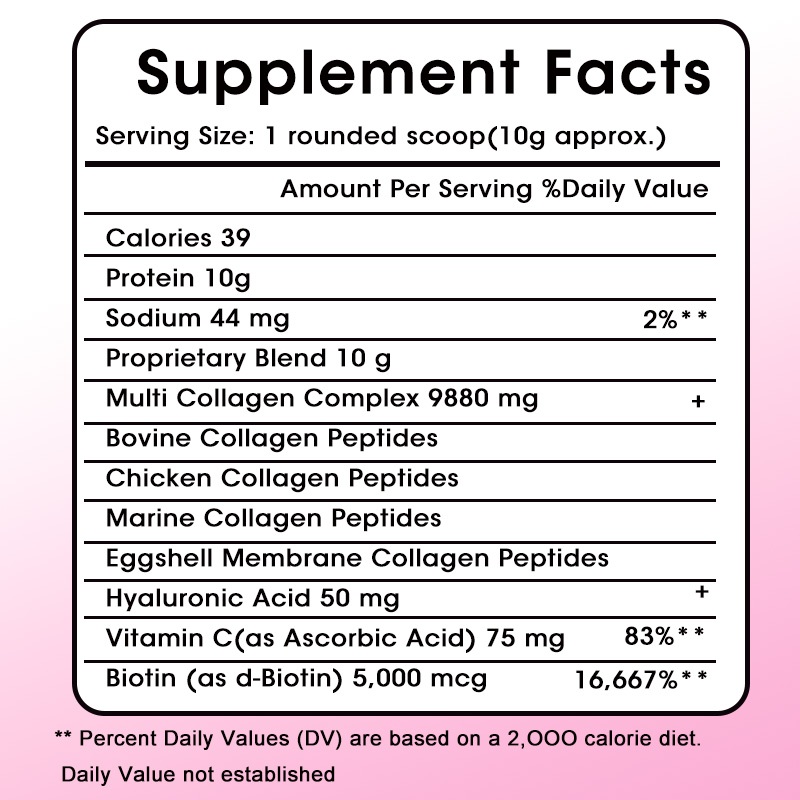 Multi collagen powder, types I - Vitamin C Powder review and price