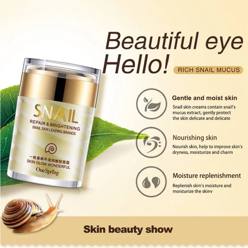 Anti-aging whitening snail cre - Snail Cream Gel review and price